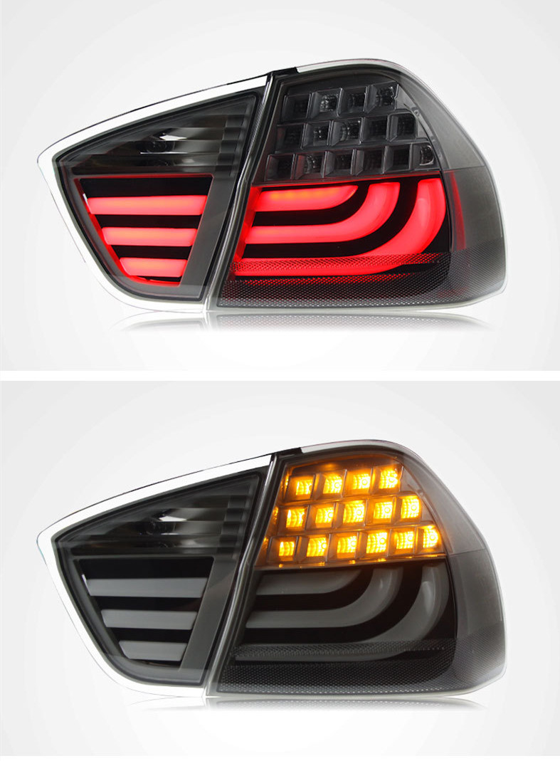 Bilens bakljus för BMW 3-serien E90 2005-2012 TAILLJIGHTER 320i Upgrade LED Driving Lights Brake Bak Turn Signals Taillight