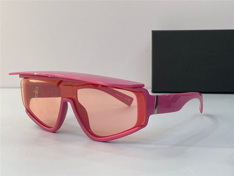 新しいファッションデザインサングラス6177パイロットフレームリムーバブルバイザートップ人気のシンプルなスタイルハイエンド夏の屋外UV400保護メガネ