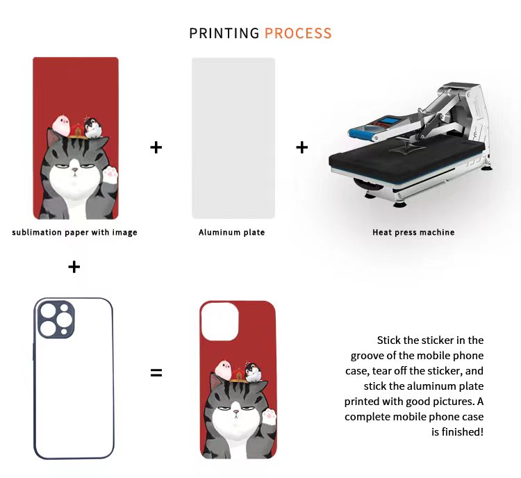Air Shockproof Transparent Blank 2D Sublimation TPU Cell Phone Cases Aluminum Plate DIY Printing For iPhone 15 14 13 XS PRO MAX Sublimation Blank Phone case