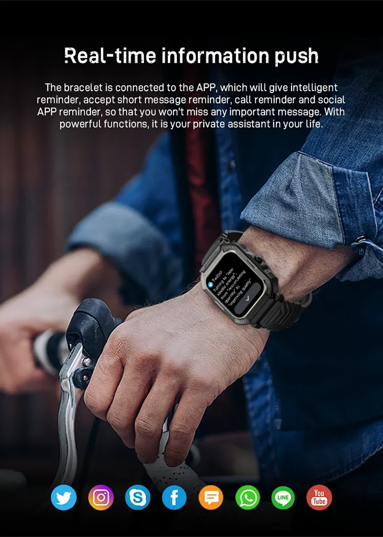 Offre spéciale H30 montre intelligente Bracelet intelligent avec cadran plein écran tactile BT Smartwatch