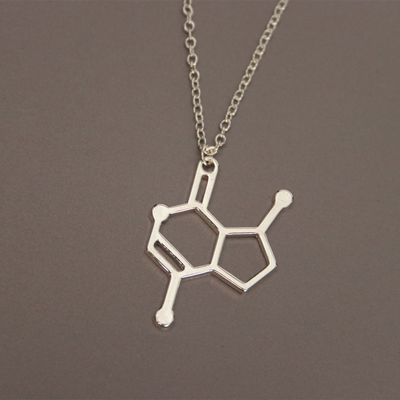 Partihandel /parti 21 design Molekylsamling DMT DNA -kemi struktur hänge kvinnor män vetenskap charms nekclace smycken