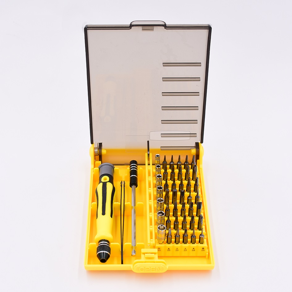 45 I 1 Electron Torx Mini Magnetic Screwdriver Tool Set Hand Tools Kit Öppning Reparation Telefonverktyg 