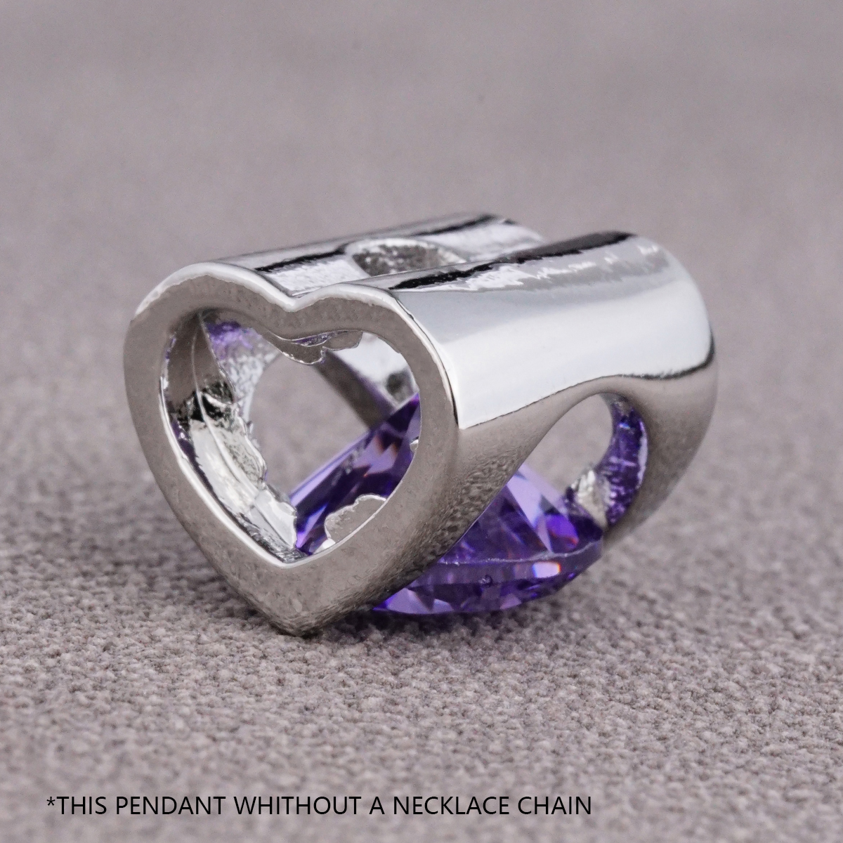 Natürliche Edelstein-Amethyst-Diamant-Halskette, Iced-Out-Anhänger, passende Halsketten, coole Anhänger, Modekette, dauerhafter Schmuck, Halsbandschmuck, Edelsteine, Juwelen