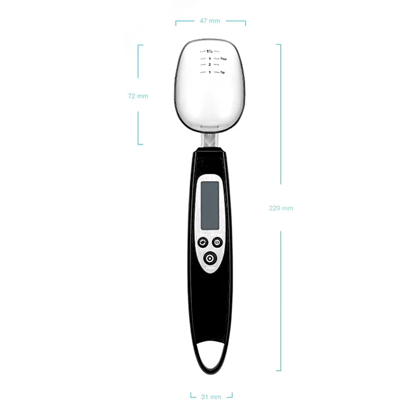 wholesale Digitale Küchenwaage Löffel LCD-Display Elektronische Messlöffelwaage Haushaltsbedarf Lebensmittelwaage 500/0,1 g Gramm