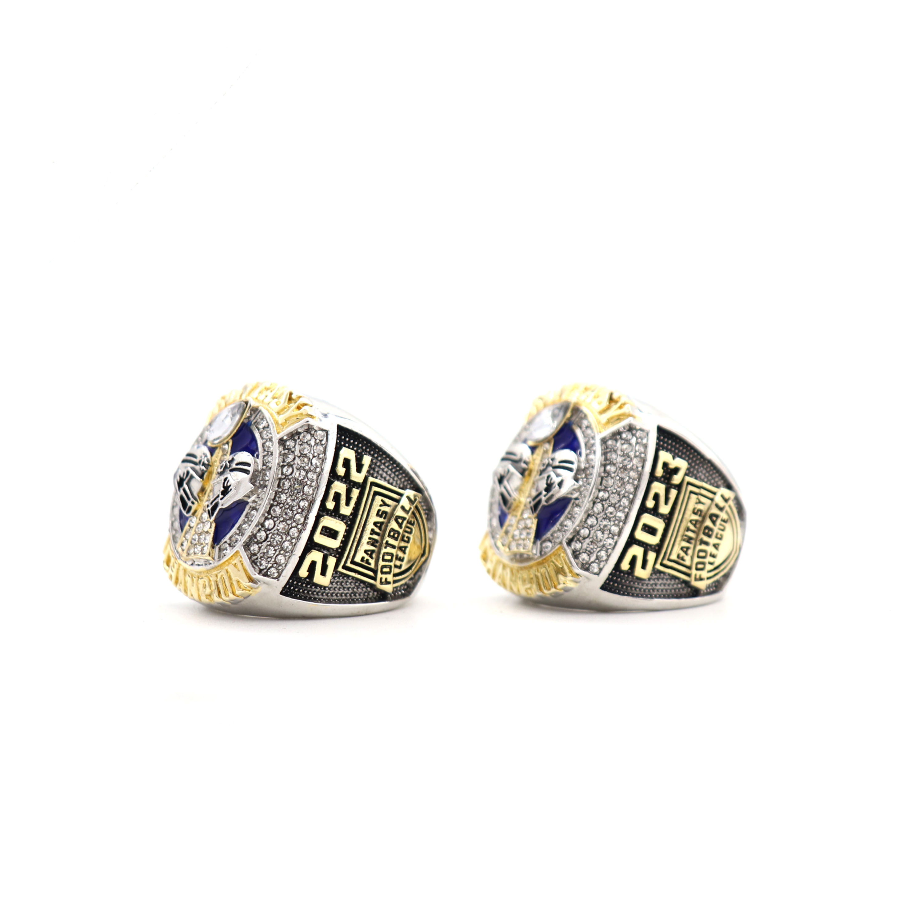 Nya 2023 Fantasy Football Championship Rings i full storlek 8-14