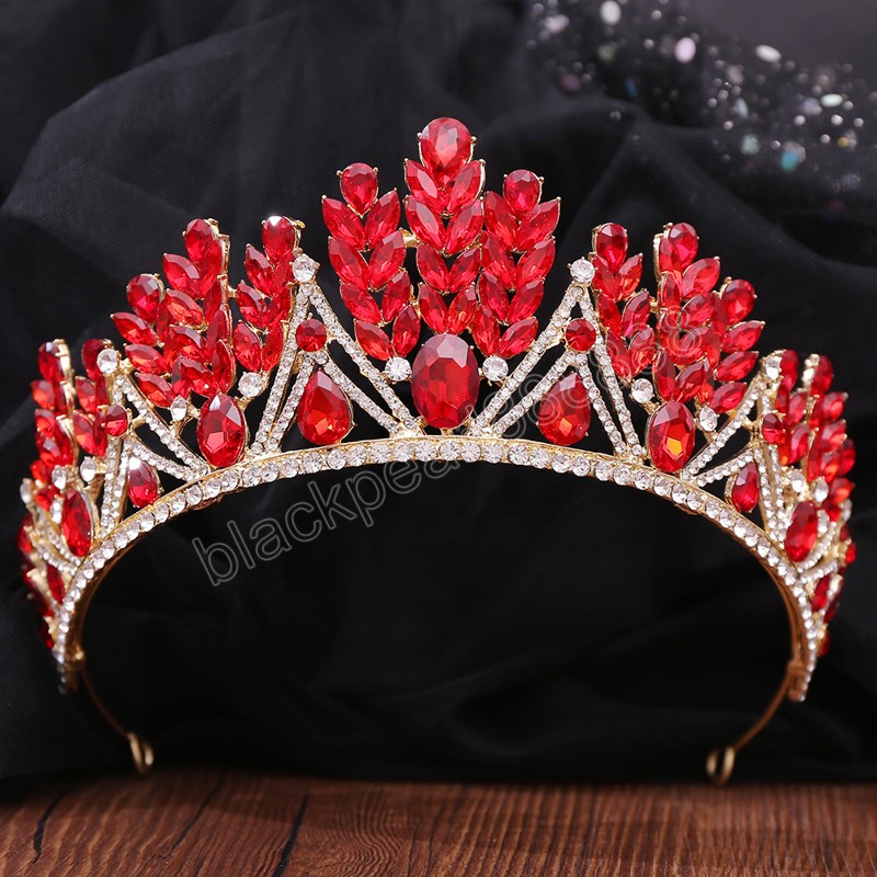 Bröllop hår tiara kristall brud tiara krona diadem slöja tiaras bröllop hår tillbehör huvudstycken huvud smycken