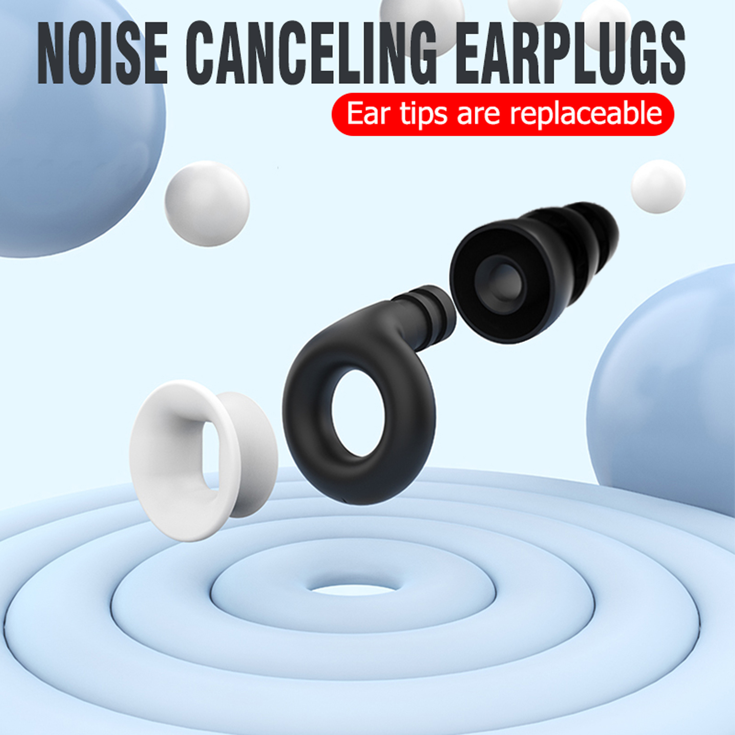 Lushan Eagle Earplugs Sound Sound Blocking Soft Reusable Recosion Noise Noise ear Plags for Sleeping、Work、Flying、Concert、DJ、Bar、Office