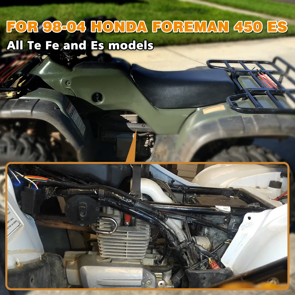 Conjunto de chicote de desvio de computador com sensor de ângulo conj para Honda Foreman 98-04 450 ES para todos os modelos Te Fe e Es com relés PQY-FIC34