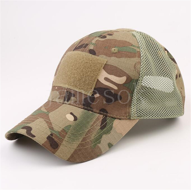 قبعة الكرة في الهواء الطلق مموهة قابلة للتعديل قبعة الصيد المشي لمسافات طويلة كرة السلة Capback Cap DF272