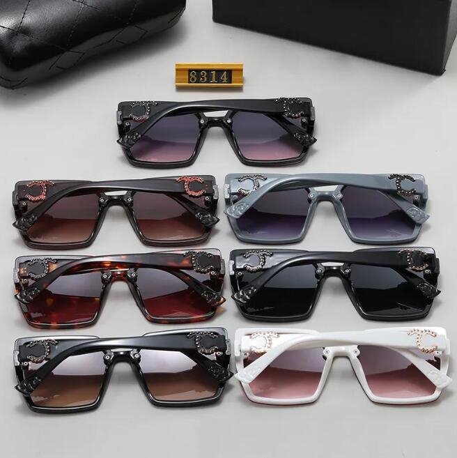 2023 óculos de sol de designer para mulheres e homens estilo de moda moldura quadrada verão polarizado óculos de sol clássico retro 7 cores caixa de opção