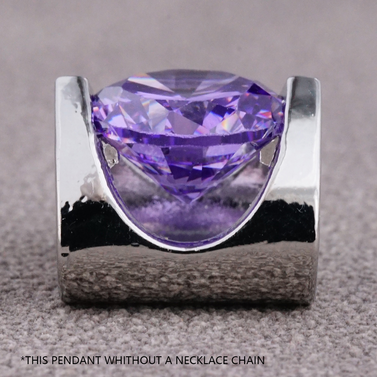 Natürliche Edelstein-Amethyst-Diamant-Halskette, Anhänger-Halskette, Halsketten, luxuriöse Halskette, niedliche Freundin-Kette, Modeschmuck, Statement-Schmuck, kostbare Juwelen