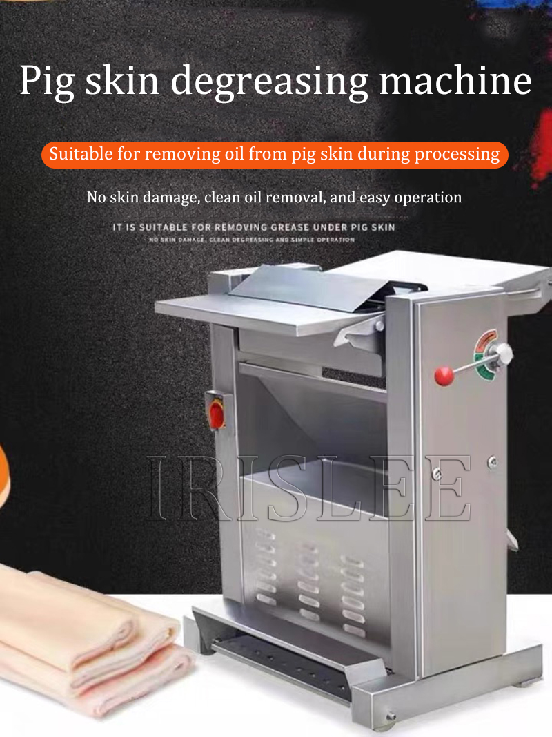 0.5-6Mm Thickness Adjustable Beef Skin Removing Machine Meat Peeler Pork Skin Peeling Machinery For Sale