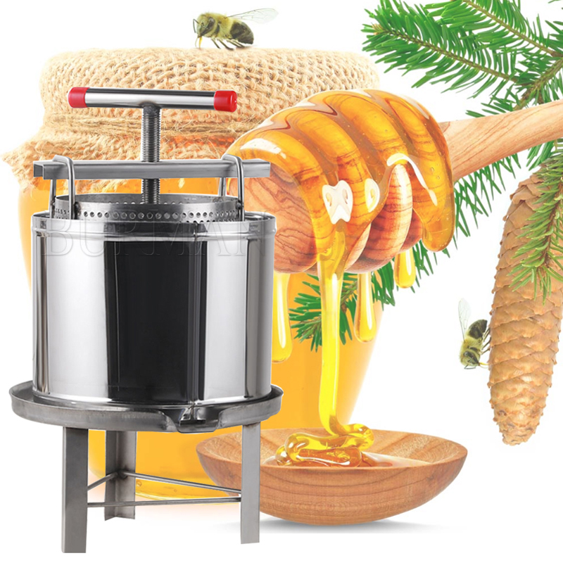 Manual Stainless Steel Mesh Honey Wax Press Machine Beekeeping Tool Honey Squeezer