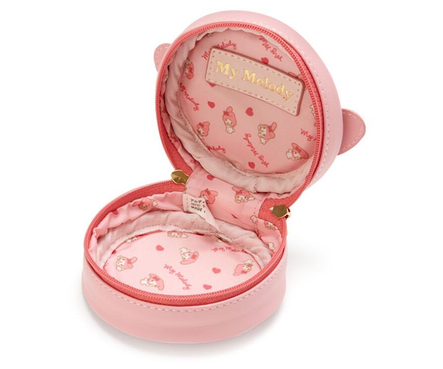 Kawaii Melody Cinnamo Roll Pu Kulaklı Yarasa Kız Sevimli Yumuşak Aksesuarlar Depolama Çantaları 10*10*5cm