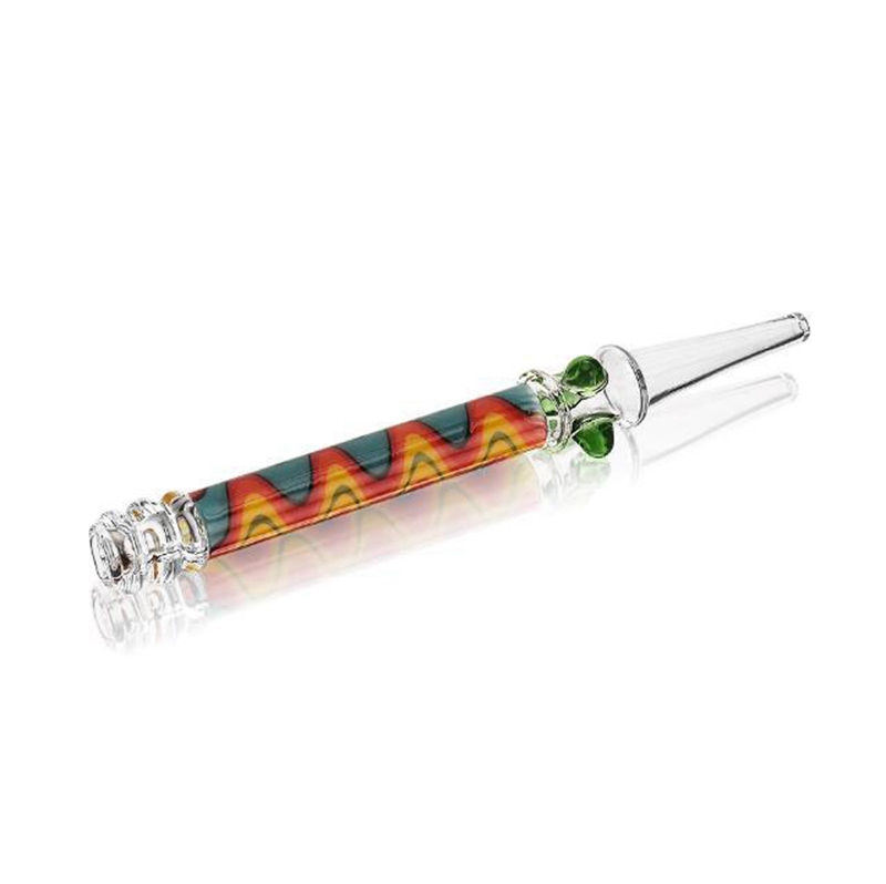 Nouveau Style Coloré Perruque Wag Fumer Verre Huile Rigs Filtre Embouchure Porte-Cigarette Quartz Conseils Pipes Waterpipe Bubbler Bong Pipes À La Main Ongles Tube DHL