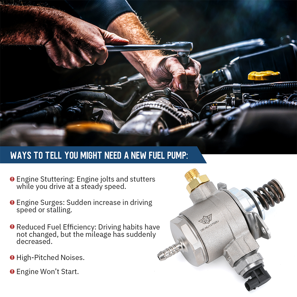 고압 연료 펌프 06J127025J 골프 파트 타이구아 아우디 아우디 A4 A6 Q5 TT L4 2.0TFSI 자동 부품 교체 06J127025G/F/E/C/D PQY-FPB139