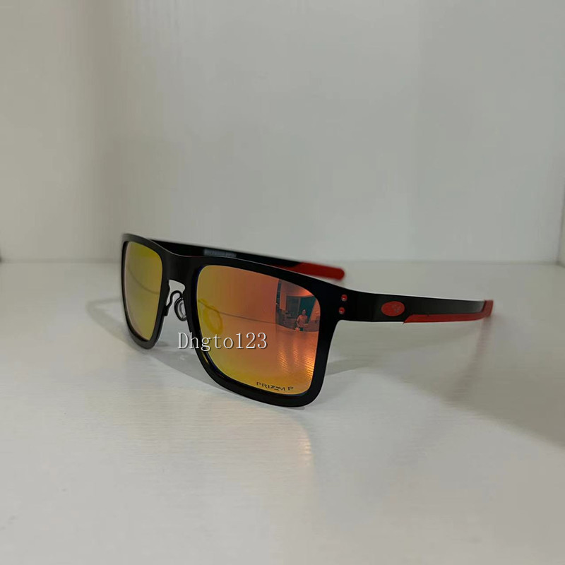 Gafas de sol de ciclismo Lentes polarizadas UV400 Gafas de ciclismo Gafas deportivas para montar en bicicleta MTB Gafas con estuche para hombres y mujeres OO4123 Marco de metal