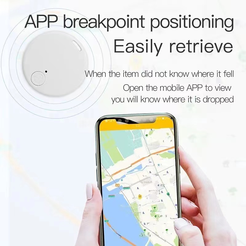 5 stuks GPS BT Smart Tracking Finder, anti-verlies apparaat met sleutelhanger voor huisdieren, katten, honden, portemonneesleutel