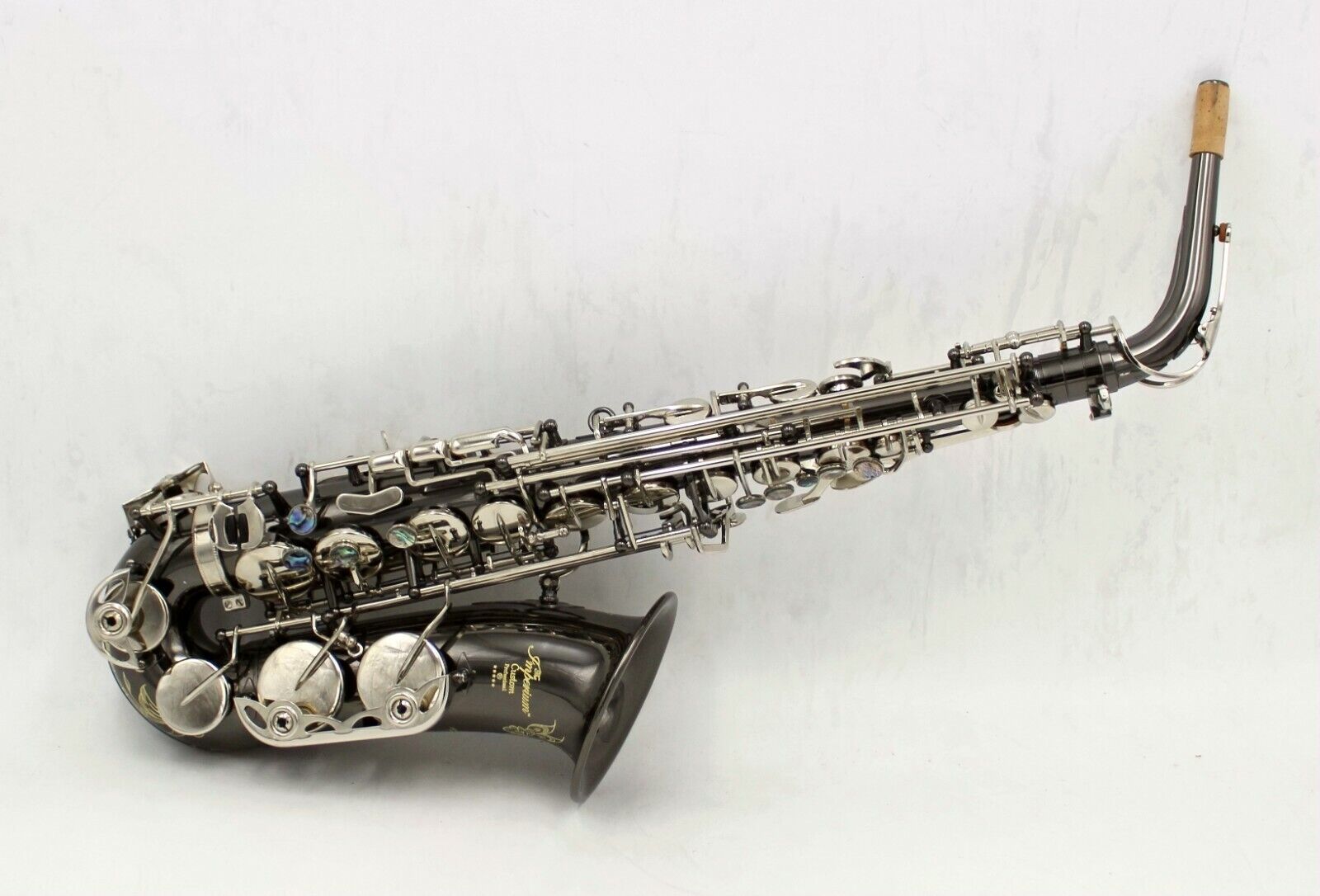 2023 Ny svart nickelpläterad kropp Nickel Silver Keys R54 Alto Saxophone With Case