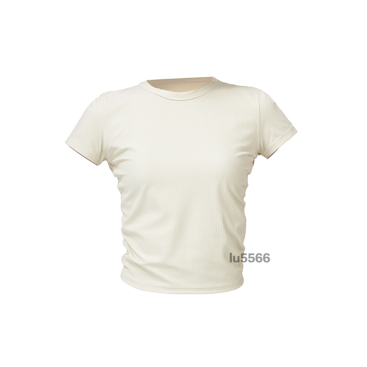 T-shirt LU damski joga szybki suszony nici fitness krótkie rękawowe top zbiornikowy runda do biegania do biegania top jogging