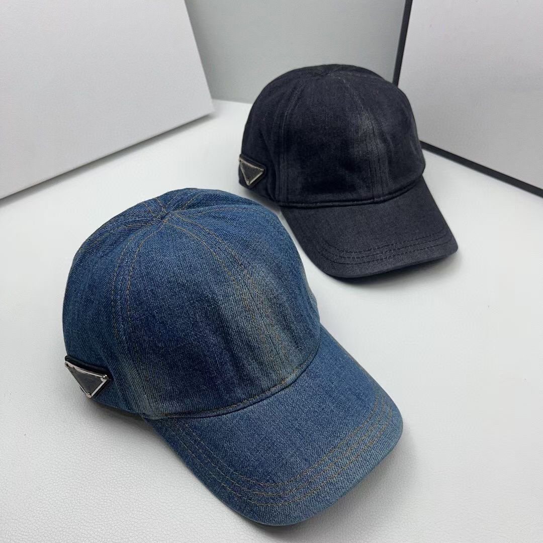 Ball Caps Designer Hüte Baseball Caps Frühling und Herbst Kappe gewaschen Denim Stoff Sonnenschirm Hut für Männer Frauen Casual Casquette