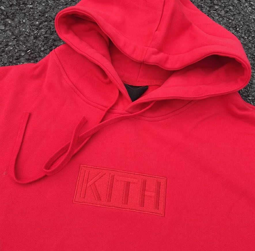 2023 High Quality Small and Trendy Brand Kith Box Designer Hoodie Embroidered Hoodie Loose Casual Hoodie for Couples Oversize Pullovers 7WGK