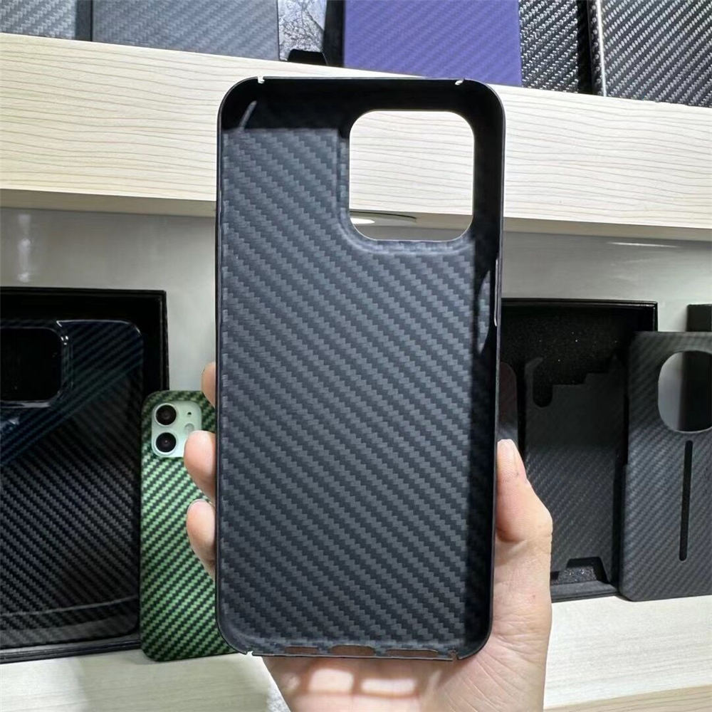 Coque mince en aramide et Fiber de carbone véritable, étui blindé avec anneau métallique pour iPhone 15 Pro Max 15Pro