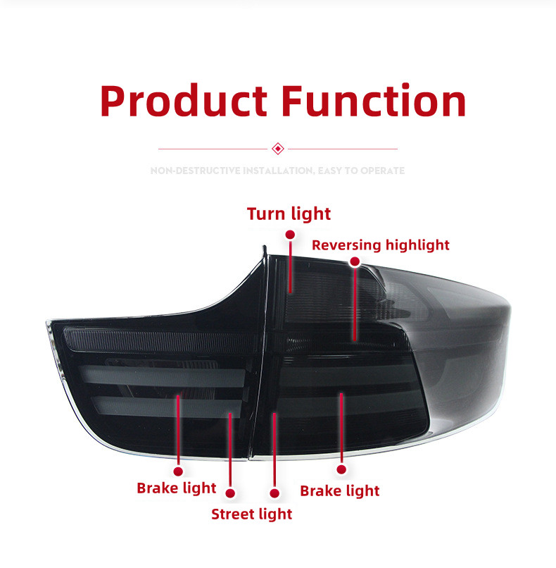 Auto Gemodificeerde Achterlichten voor BMW X6 2008-2014 Achterlicht Montage E71 Hoogtepunt Remlicht Straat Licht Richtingaanwijzer reverse Lamp