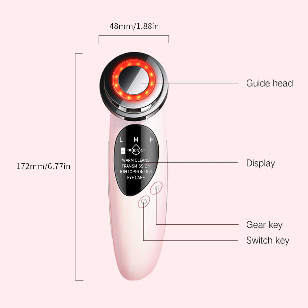 Face Care Devices Ems Facial Massager Led Photon Beauty Instrument Lift Wrinkle Removal Skin Rejuvenation Treatment 230915