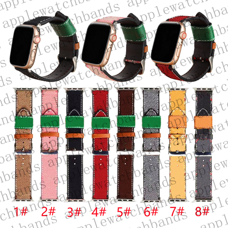 فرقة Watch Watch Leather الفاخرة Iwatch Band لـ Apple Watch Ultra Series 8 3 4 5 6 7 9 SE Watch Strap 38mm 44mm 45mm 49mm 40mm 41mm 42mm مصمم الأشرطة الذكية