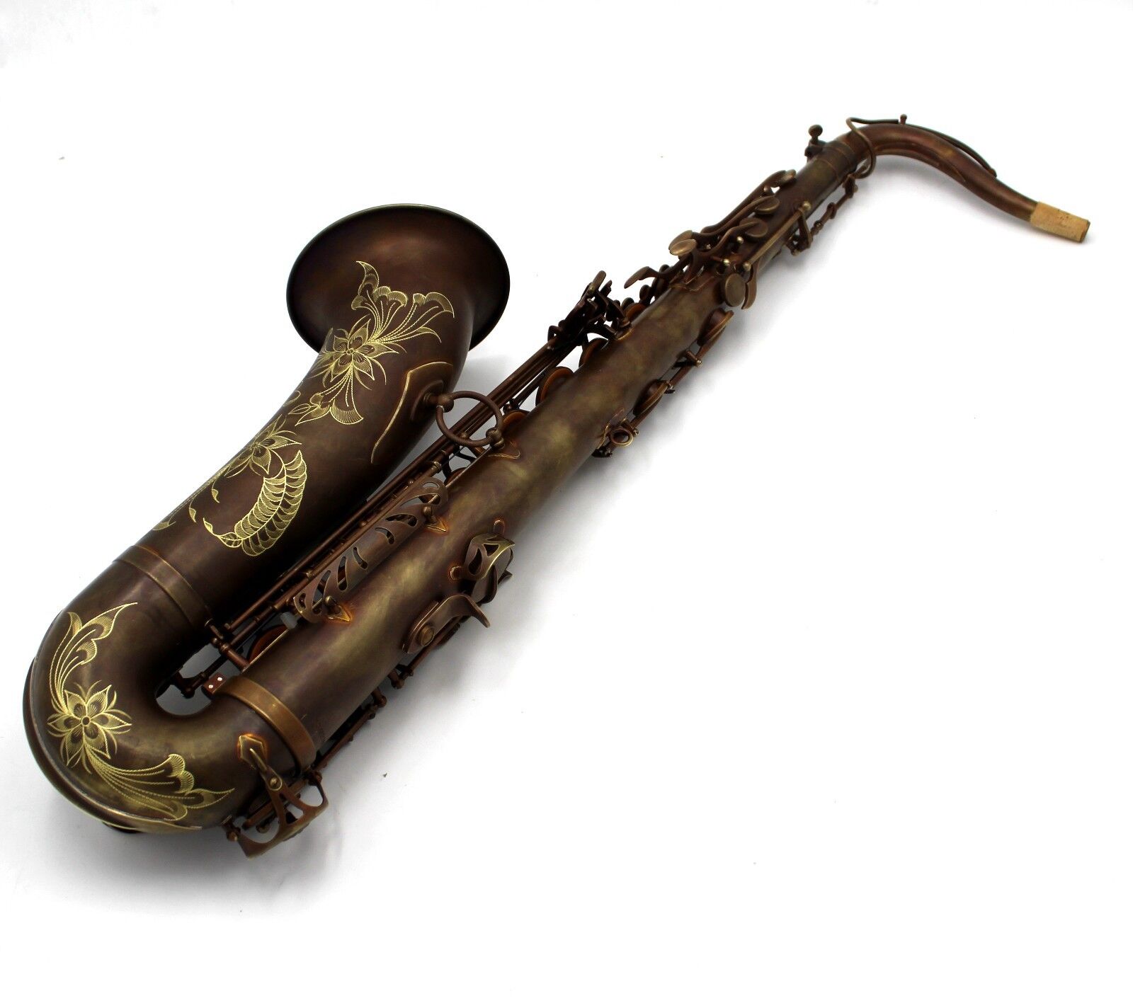 Musique orientale Vintage café patine Mark VI type No high F# key saxophone ténor