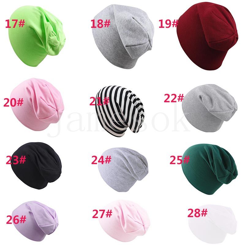 Autumn and winter Baby cap Party Favor Newborn fetal hat solid colors Children hats kids headdress DD609