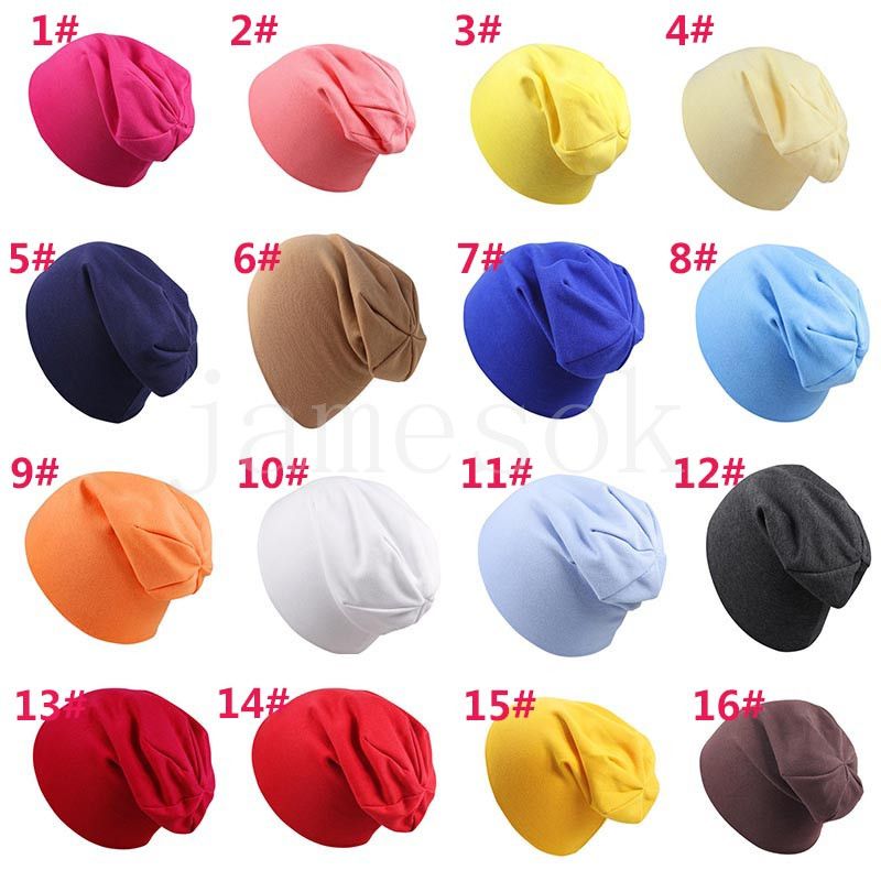 Autumn and winter Baby cap Party Favor Newborn fetal hat solid colors Children hats kids headdress DD609