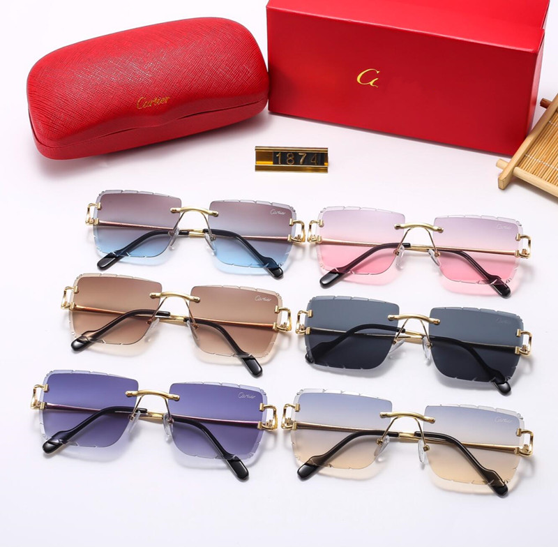2023 nouveau miroir Dayang, les hommes et les femmes peuvent utiliser des lunettes pare-soleil, des lunettes, des lunettes de tempérament haut de gamme de marque lettre, 6 couleurs sans boîte