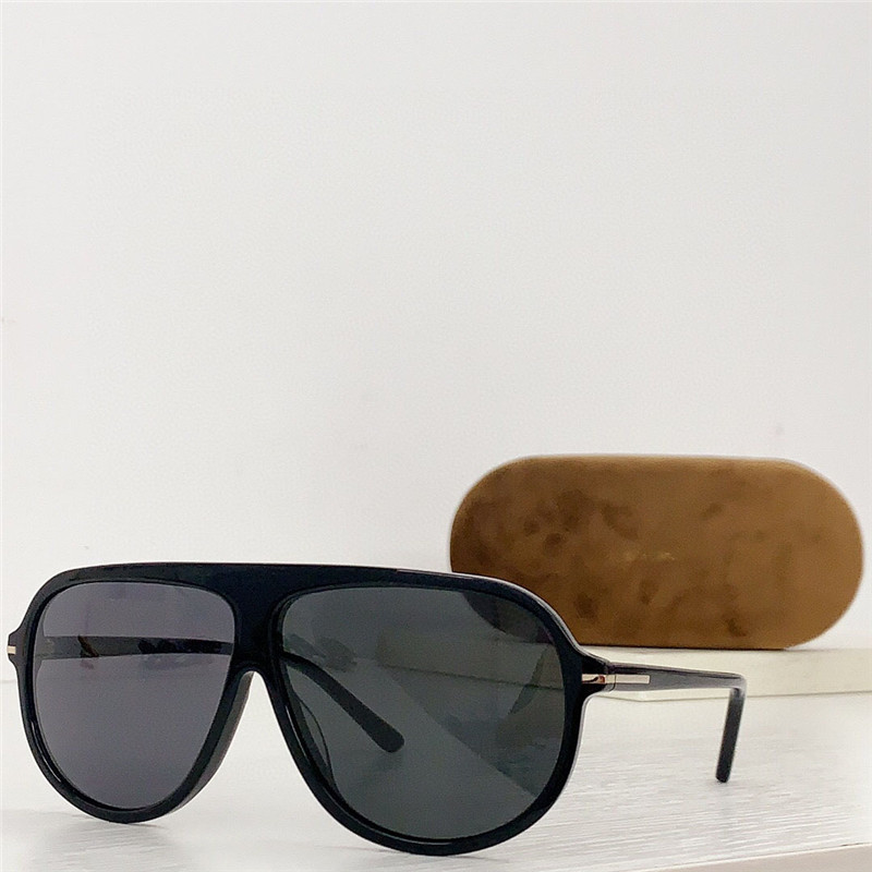 Ny modedesignpilot solglasögon 0998 Acetatram Enkel och populär stil mångsidig utomhus UV400 -skyddsglasögon