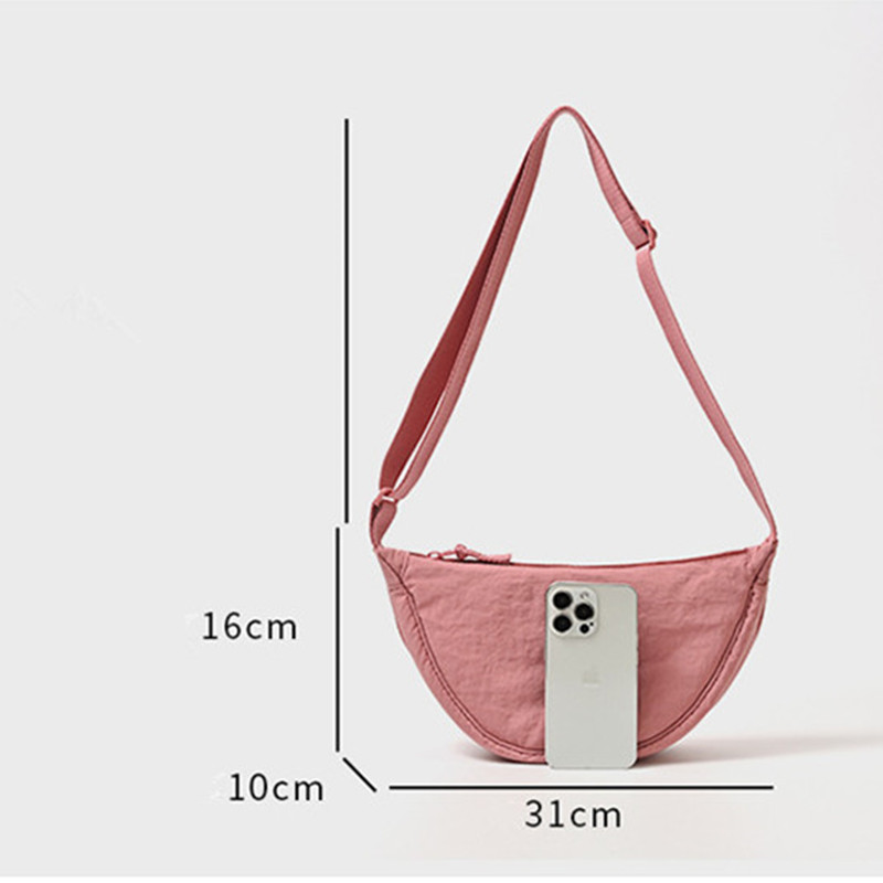 LL Sac à bandoulière pour femme Gym Course Sports de plein air Voyage Téléphone Porte-monnaie Poitrine Pack Dumpling Sac Sacs à bandoulière réglables Funny Pack Messenger Bags