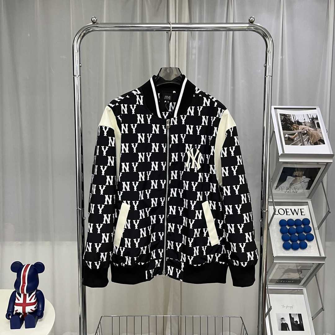 2023 Autumn/Winter New  AOP Old Flower Baseball Coat Couple Style NY Korean Zipper Cardigan Jacket