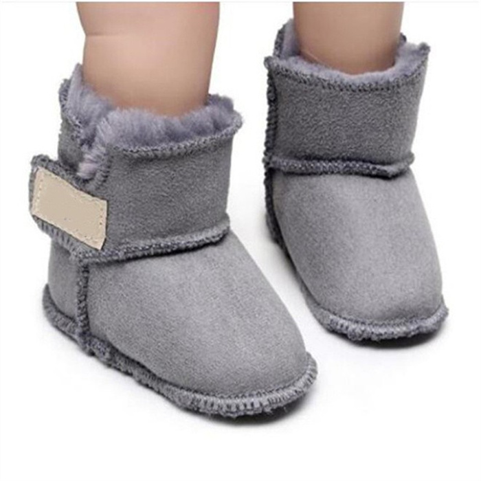 Newborn Baby Boots Boys Girls Warm Snow Boot Designer Booties Faux Fleece Winter Baby Shoes Toddler Crib Shoes Infant First Walkers