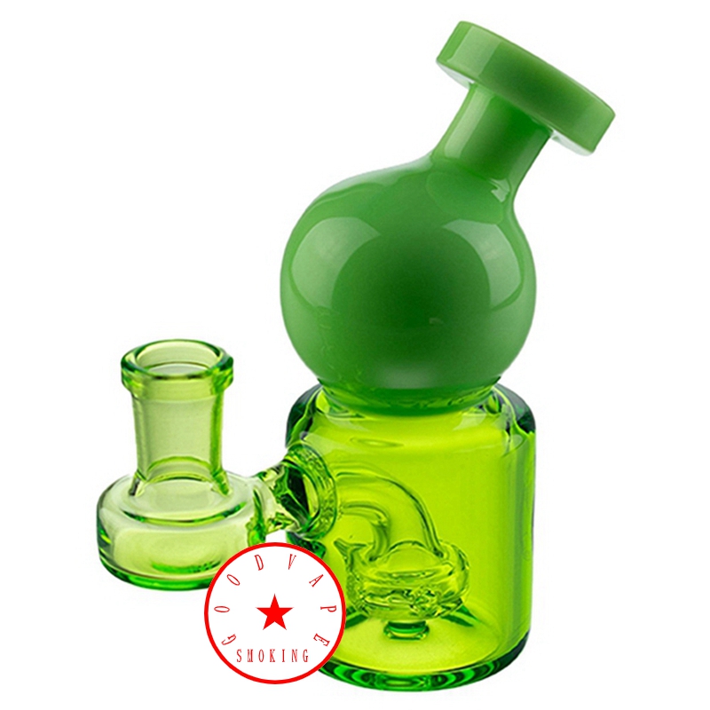 COOL Coloré Mini Verre Épais Bong Pipes Forteresse Style Narguilé Waterpipe Bubbler Filtre Portable Innovant Herbe Tabac Porte-Cigarette Fumer Handpipes DHL