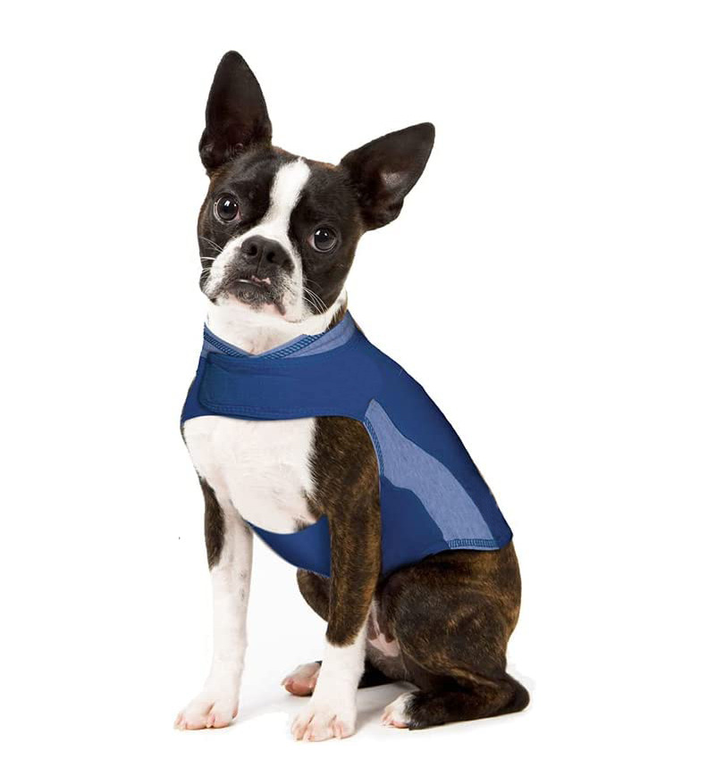 YUEXUAN Design Cani Abbigliamento Comfort Gilet Ansia Magliette Cani Felpe con Cappuccio Stampate Felpe con Tasche Abbigliamento Cani dalla XXS alla XXL Cani Gatti Cappotto Abbigliamento Cucciolo, Blu Navy