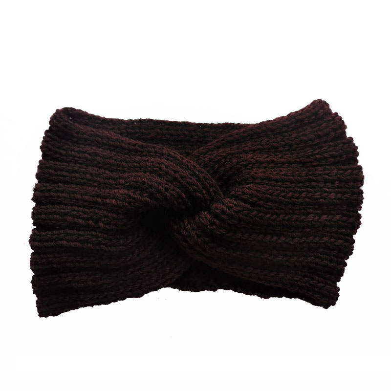 Automne hiver bandeaux tricotés pour femmes fille Crochet extensible bandeaux bandeau cheveux accessoires dame chapeaux