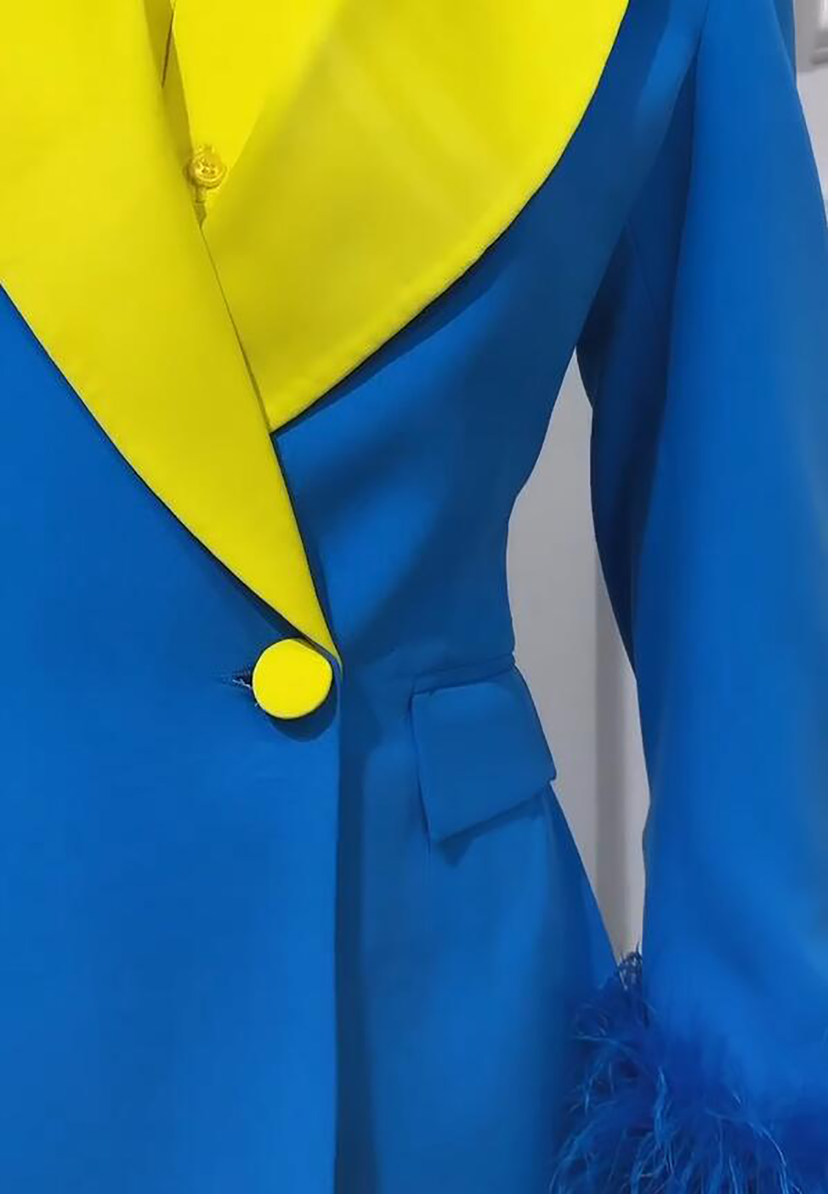 Fashion Blue Feather Women Blazer Mother Of The Bride Pants Suits Custom Made Beading Tuxedos For Lady Party Prom Wear 