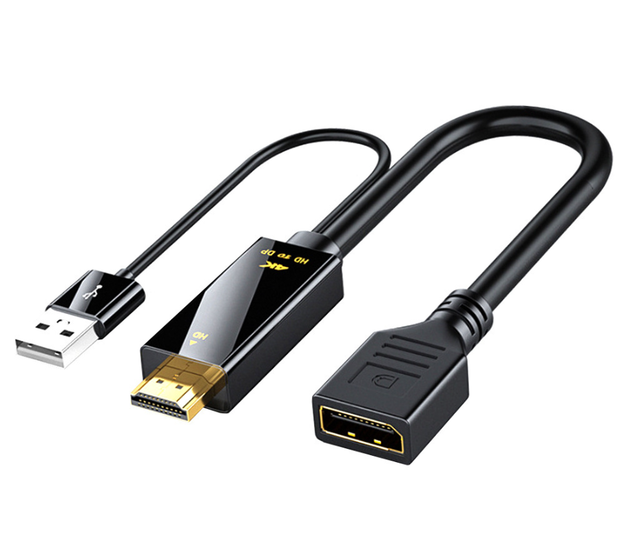 HDMI-kompatibel till DisplayPort Converter Cable 4K 60Hz HD till kvinnlig manlig displayportadapter för TV-bärbar datorprojektor HD till DP-kabel