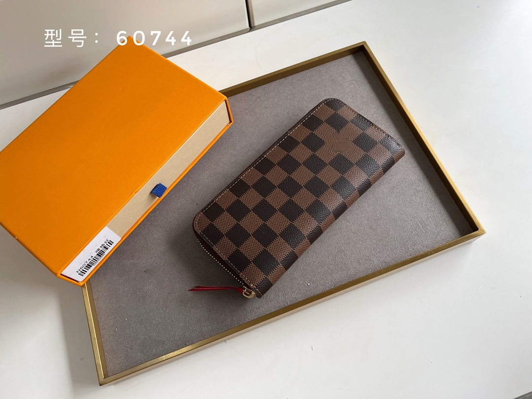 Designer Bags Women Long Wallets Brown Plaid Letter Zippy Wallets Clutch Bags Luxury Brand Female Coin Purses Lager Clutch Bags Card Bags Zipper Pocket Purses