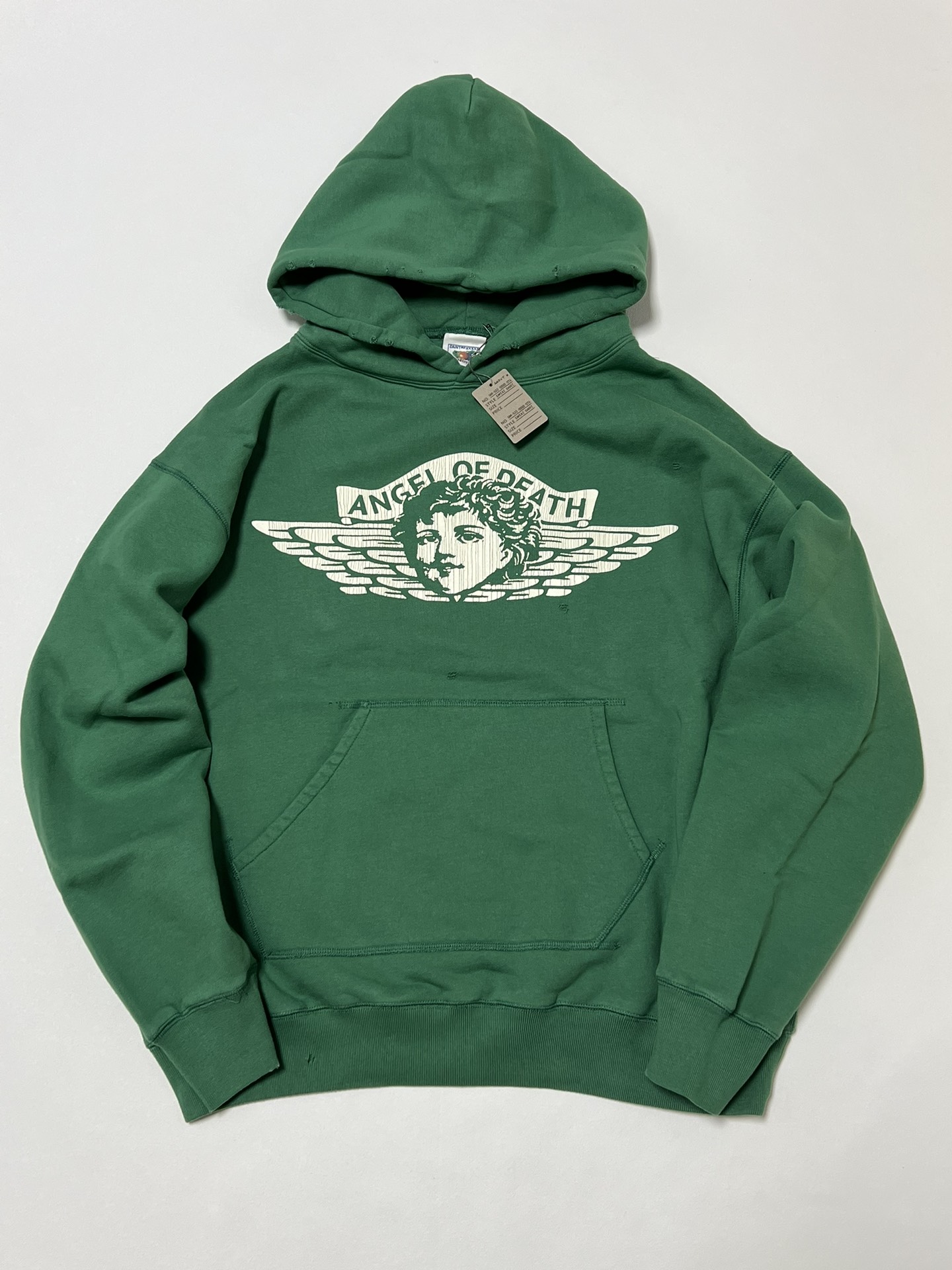 Hösten vinter mäns high street hip hop tvättas vintage tryck hoodie