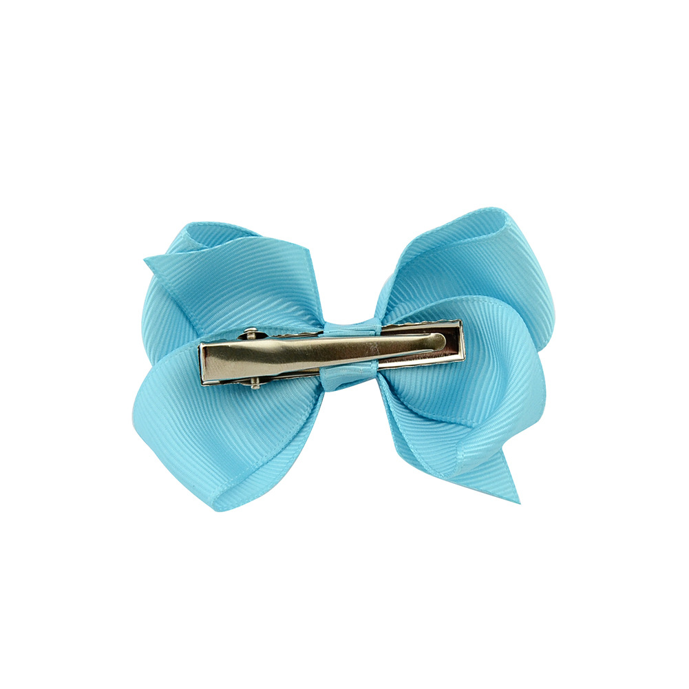 إكسسوارات شعر الأطفال 3 بوصة من القوس الزهور المجعد متعدد الألوان ومقطع Duckbill Higres Chistrics Hairclips Hairpin