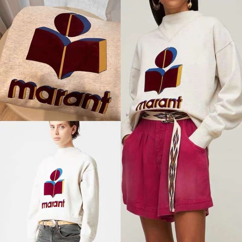 Top Isabelle Marant 2024 MENS FEMME DÉSIGNER COSHE FEMME Sweat-shirt Sweat à sweat classique Pullover Jumper LETTRE HOT PRINT FEMMES CONCUTHER