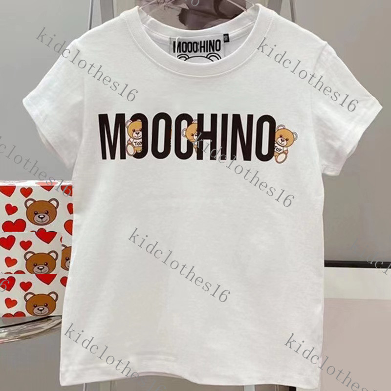 Designer märke t-shirts baby barn kläder pojkar lyx kort ärm thirt flickor brev kläder barn klädrode mode sunmmer kläder topp varumärke förälder barn