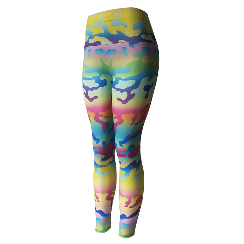 Tenues Leggings de Fitness pour femmes, Camouflage coloré, imprimé léopard, pantalon de Yoga, taille haute, collants d'entraînement doux, pantalons de course