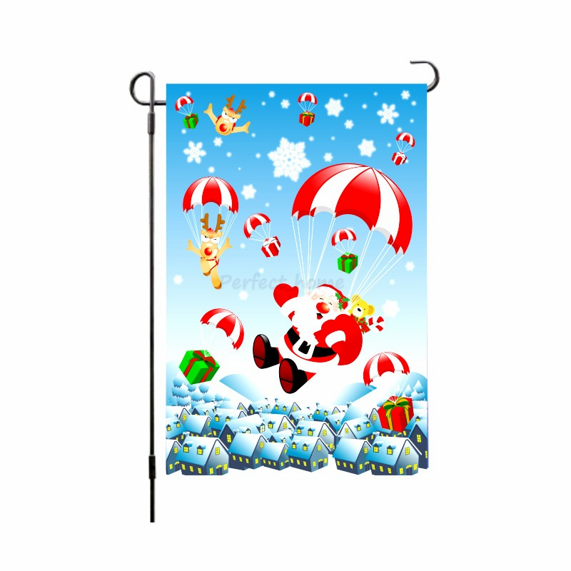 Christmas garden flag courtyard Camping Flags holiday decorations welcome yard Banner Polyester material Customizable by ocean-shipping P95